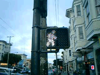 San Francisco countdown crosswalk signal