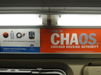 CHAos ad in train