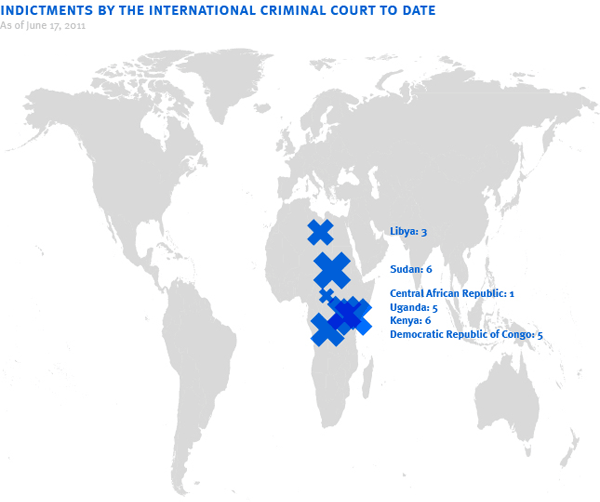 Indictments by the International Criminal Court