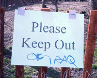Keep Out (of Iraq)