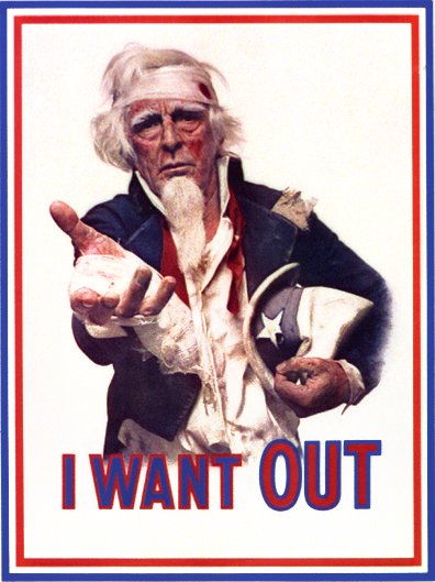 Uncle Sam: “I Want Out”