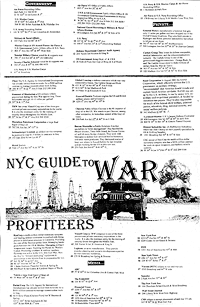 Map of War Profiteers in NYC, Back