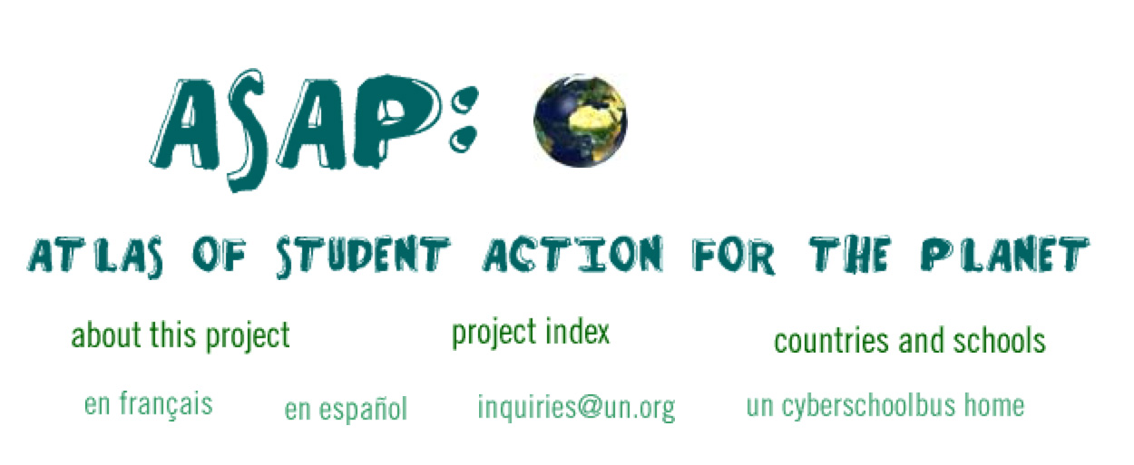 Atlas of Student Action for the Planet home page