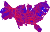 Cartogram of 2004 Election
